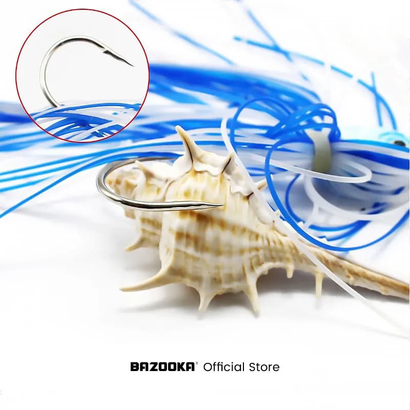 Leurre spinnerbait Bazooka 15g 18g pour brochet et perche, leurre métal avec jupe et hameçon pour