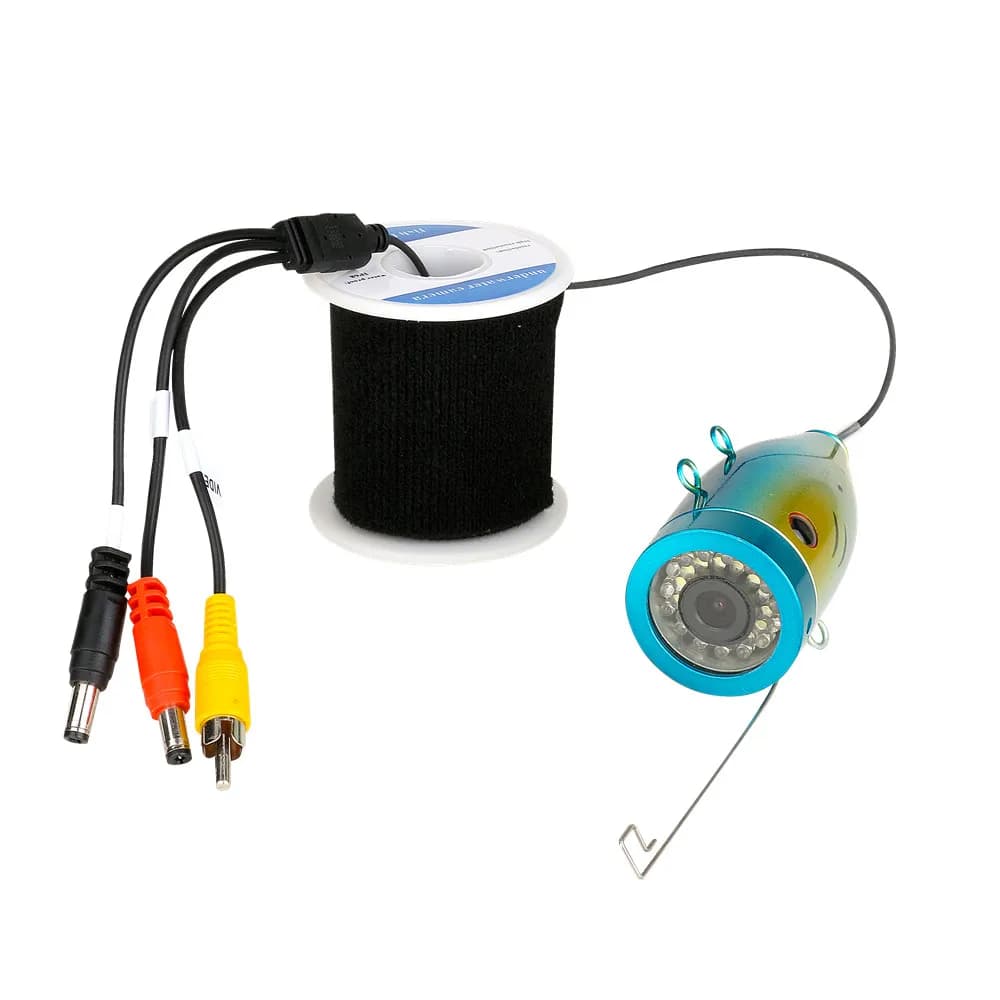 Caméra de pêche sous-marine 15M avec LED - Fish finder 15 LED blanches + 15 IR pour pêche glace mer rivière