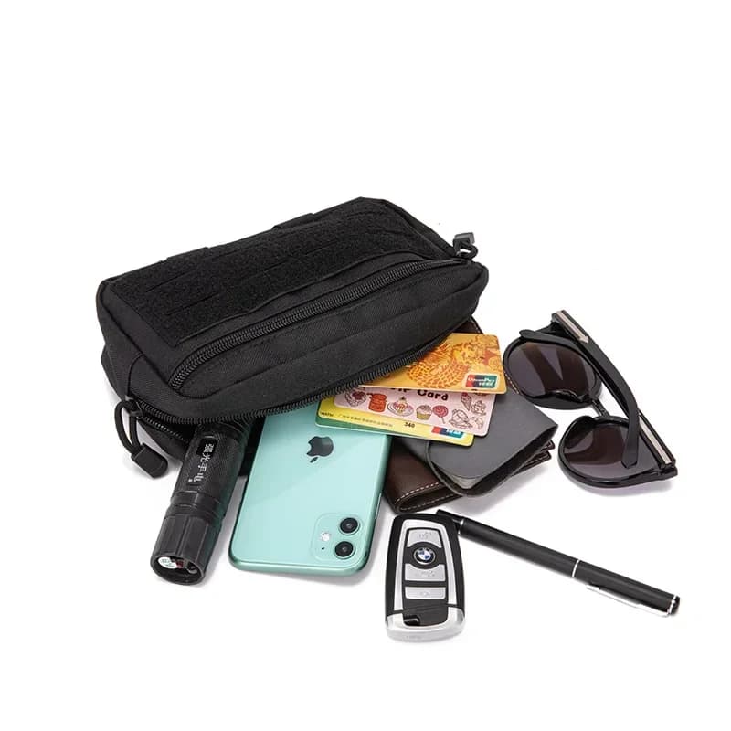 Poche tactique Molle EDC kit premier secours téléphone ceinture urgence pêche