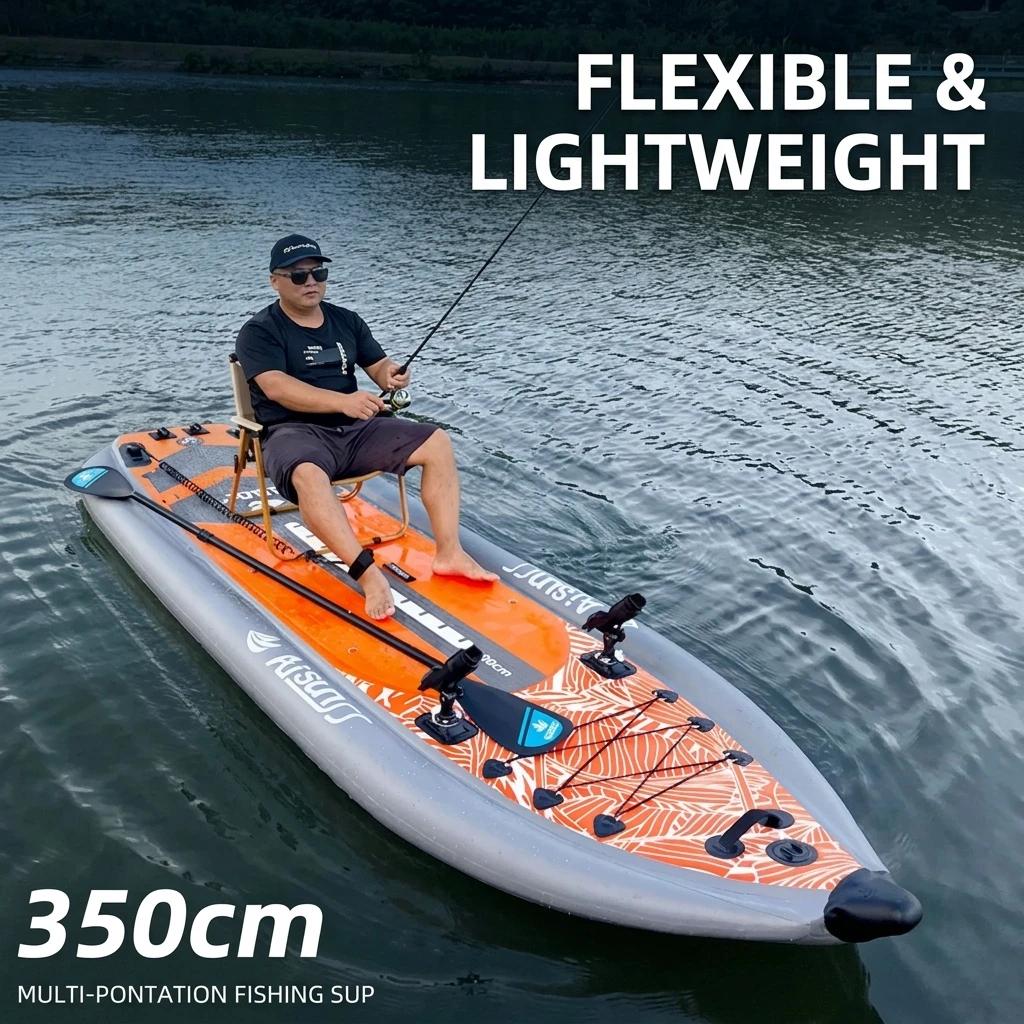 Bateau de pêche gonflable PVC en vente - Kayak gonflable personnalisable OEM pour pêcheurs