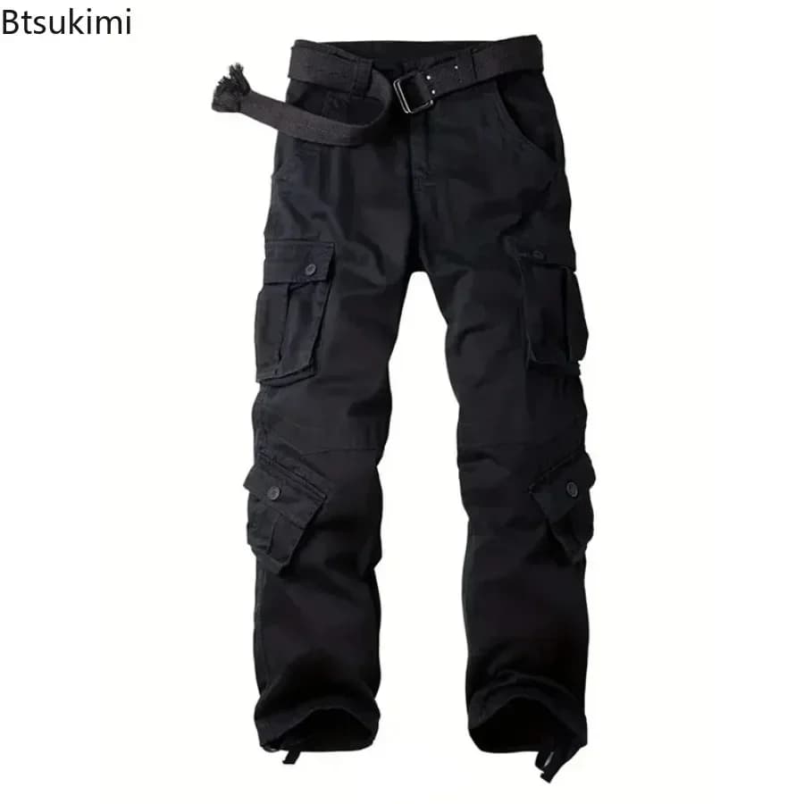 Pantalon cargo camouflage 2026 homme pêche tactique multi-poches coton loose outdoor