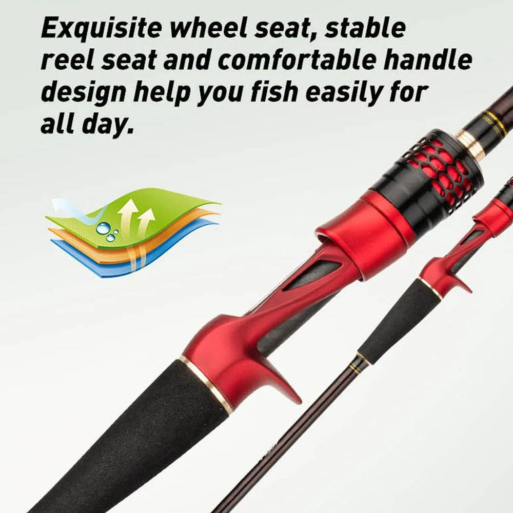 Canne à pêche Octopus Jigging 1.7m Carbone H Power - Pointe Titane 9:1 pour pêche en bateau