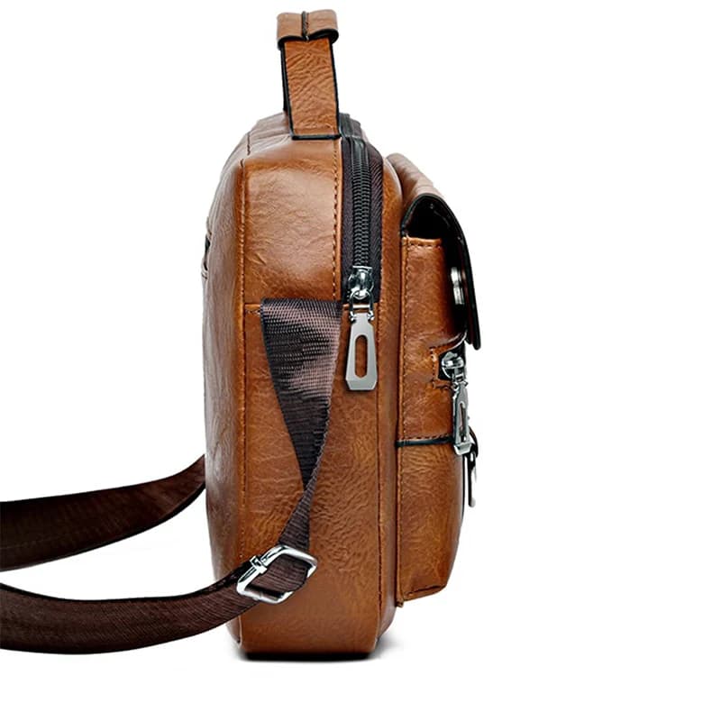Sac messager homme rétro étanche ordinateur bureau pêche voyage école grande capacité