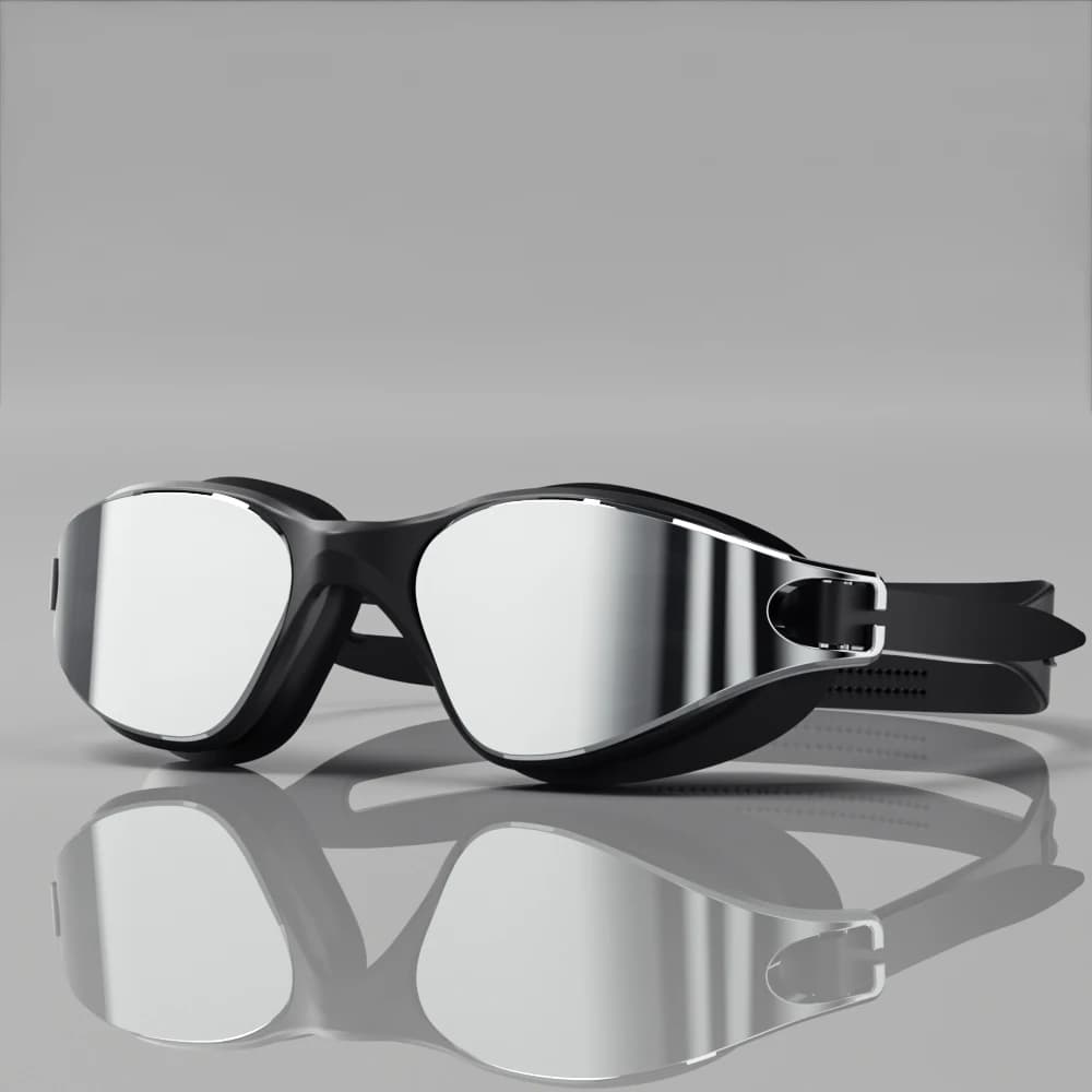 Lunettes de natation adultes complètes avec bonnet, pince-nez et bouchons d'oreilles