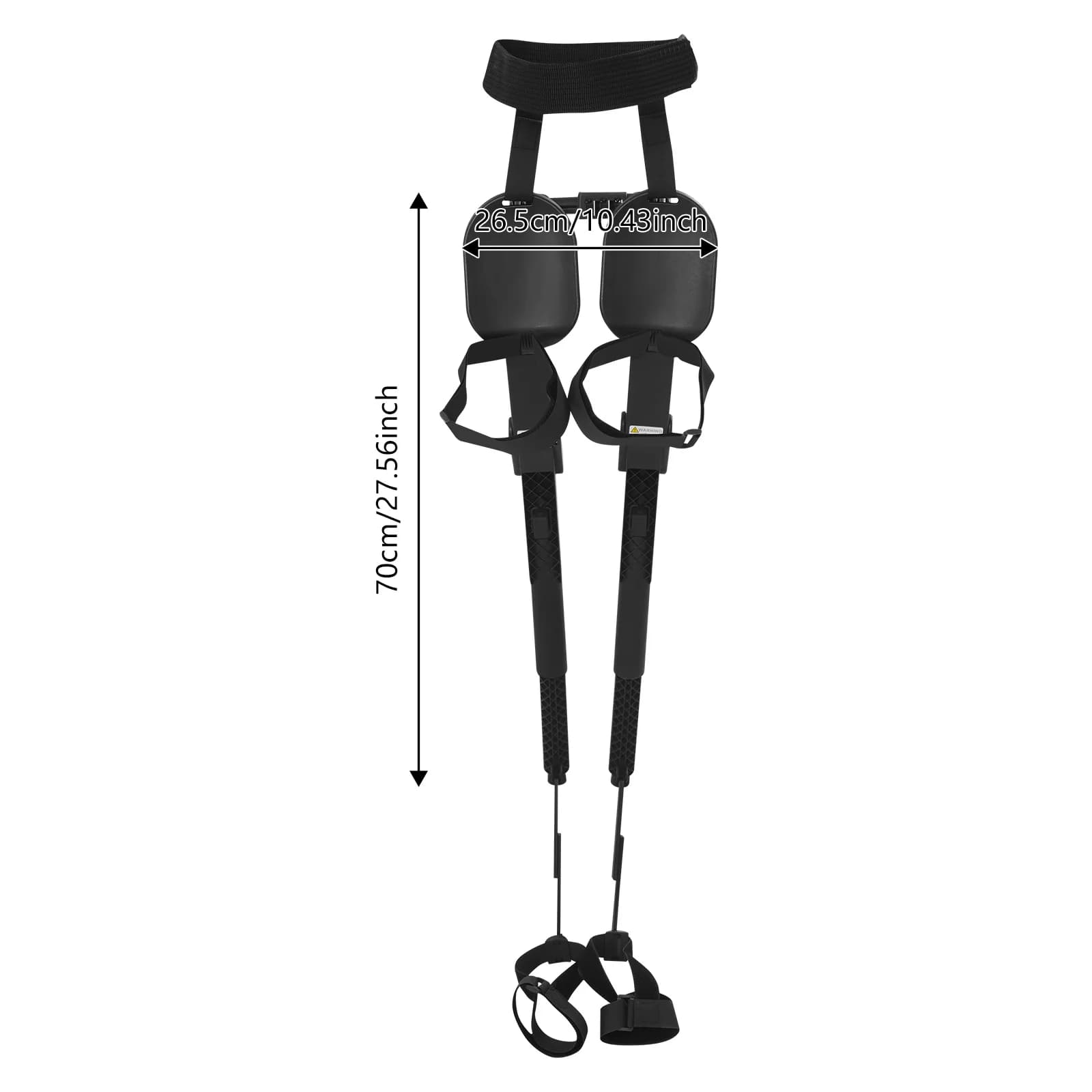 Siège exosquelette portable ergonomique pêche réglable invisible 1.40-2.10m siège portable