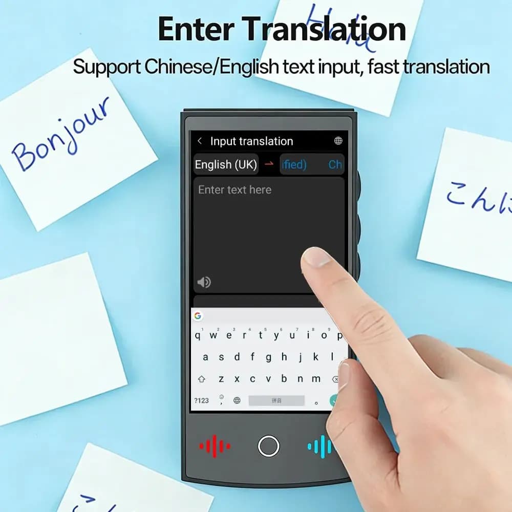 Traducteur voyage AI T26 ChatGPT 160 langues - Traduction vocale professionnelle pour pêche internationale