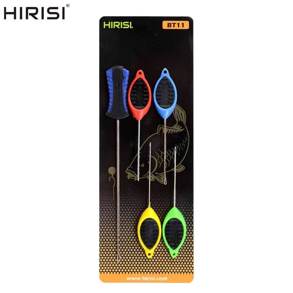 Set aiguilles Hirisi pour montage boilies carpe - outils confection appâts pêche