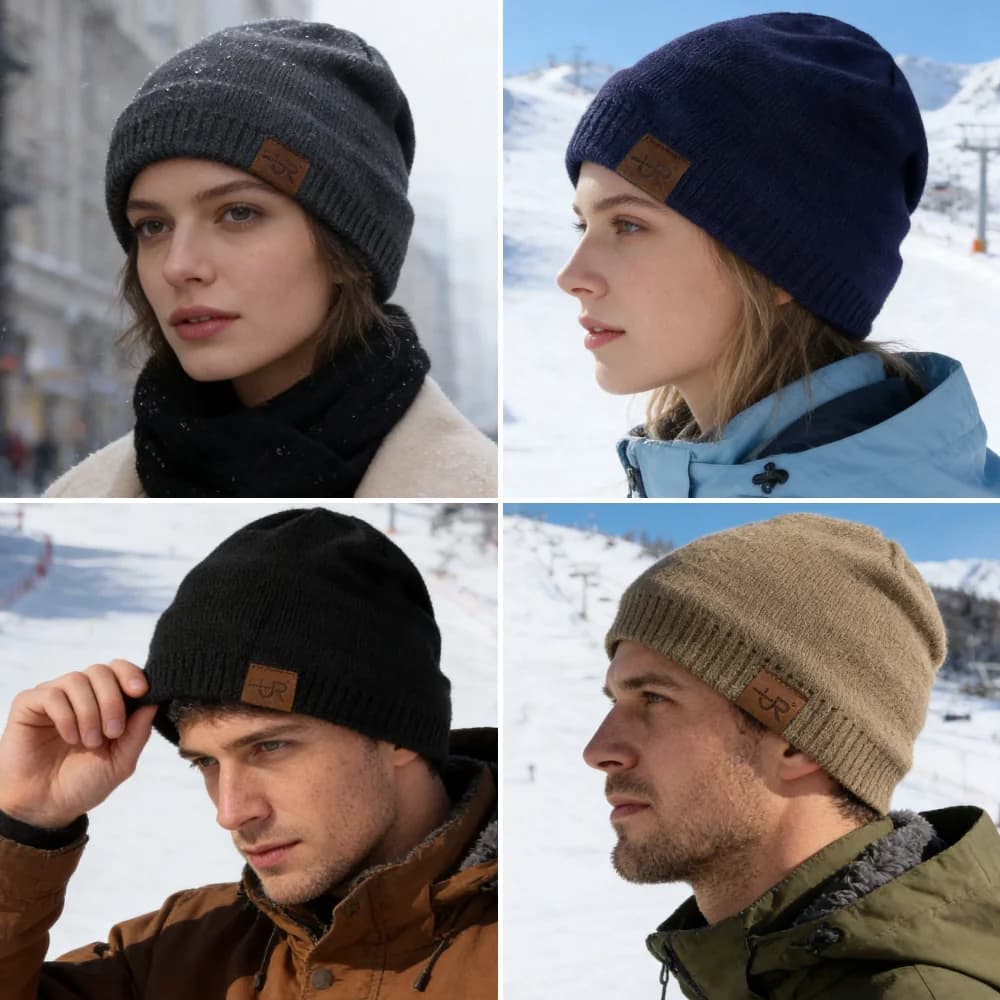 Bonnet hiver homme femme avec fourrure polaire pêche randonnée ski chaud doux confortable