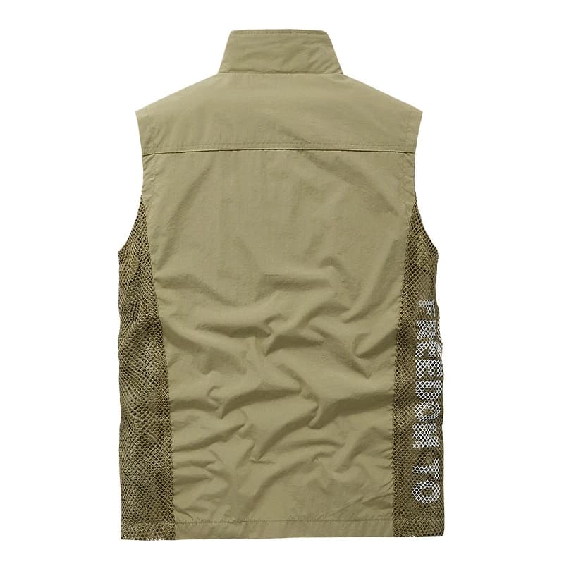 Veste mesh respirante homme été pêche - Veste sans manches légère pour sport et photographie extérieure