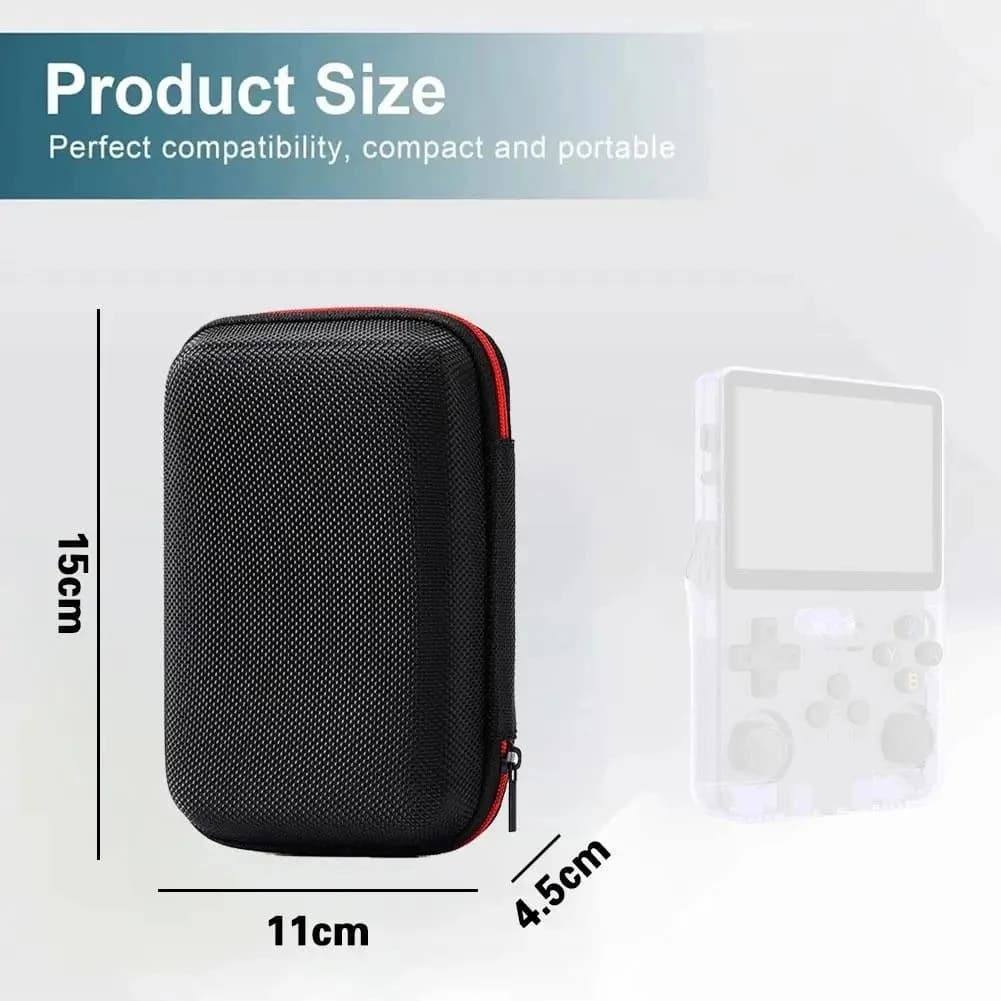 Étui de protection EVA pour console R36S/R35S - Housse antichoc étanche pour consoles de jeu portables