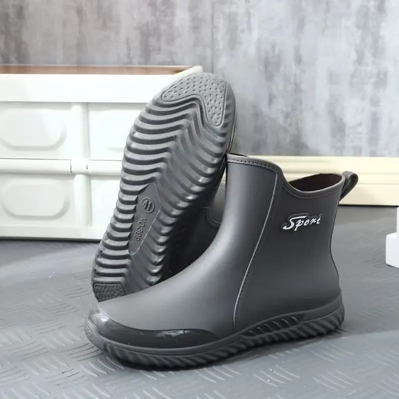 Bottes de pêche homme quatre saisons hautes - Bottes jardin travail imperméables antidérapantes