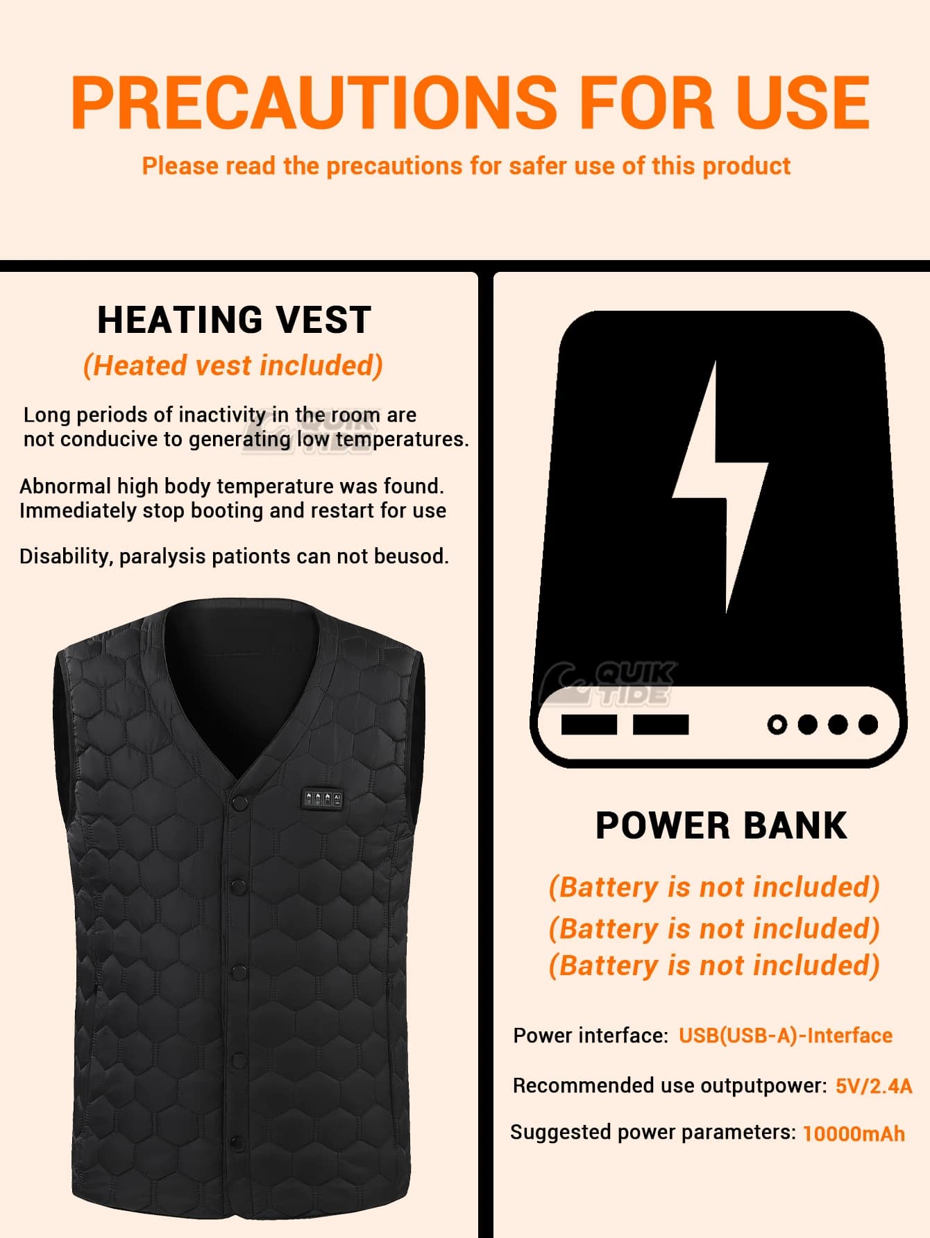 Gilet chauffant intelligent 22 zones 4 interrupteurs 3 vitesses pour randonnée et travail en extérieur