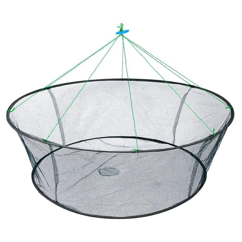 Filet de pêche pliable 80 cm à grande ouverture pour crevettes anguilles et crabes avec appât