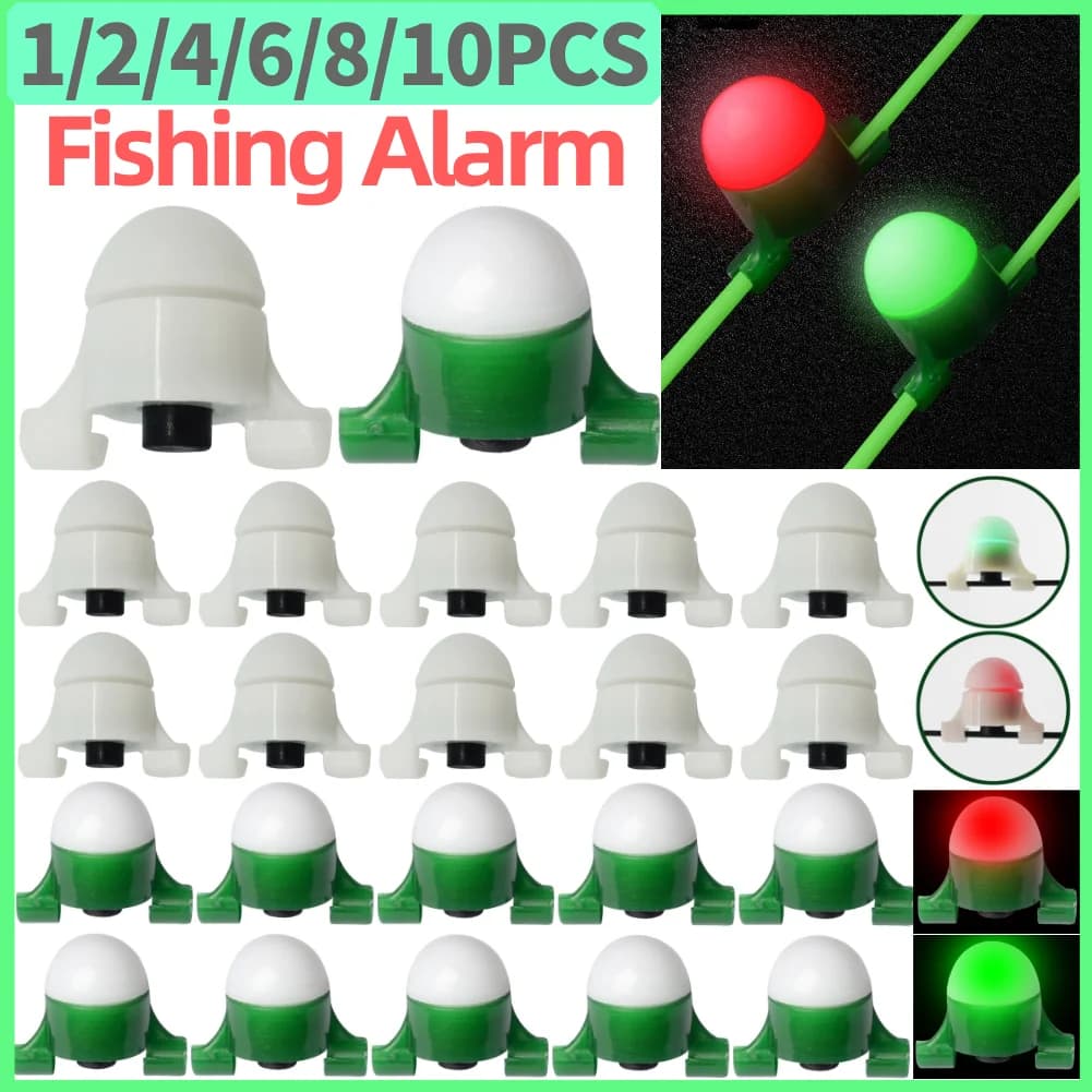 Alarme de touche lumineuse LED pour pêche nocturne - Détecteur de morsure avec clip - Signal sonore et visuel