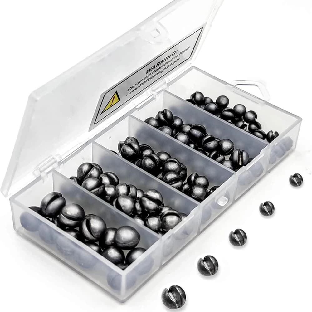 Plombs morsure 60/120 pièces plomb nu rond ouvert clip radeau pêche plombée plateforme lest