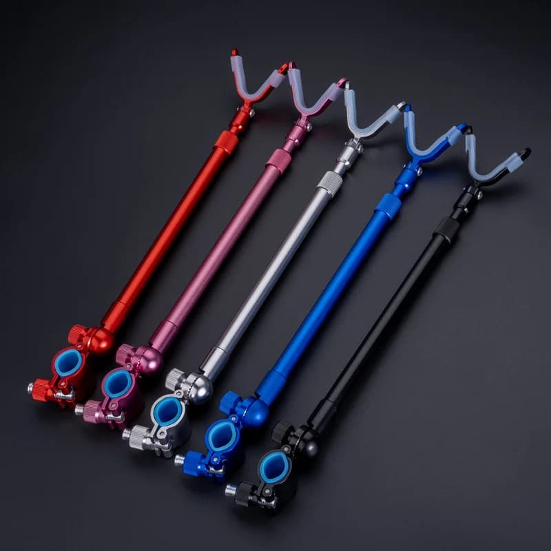 Support de canne à pêche arrière en alliage aluminium-magnésium - Bracket multifonction pour batterie