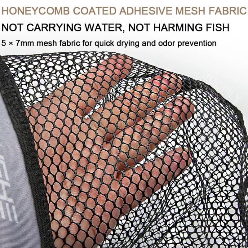 Épuisette pliable pêche à la mouche - Filet de réception léger pour ruisseaux et rivières