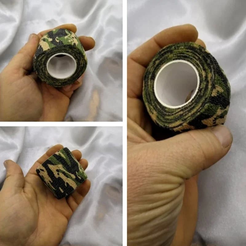 Ruban camouflage armée 5cmx4.5m pour chasse pêche - Enveloppe étanche discrète et durable