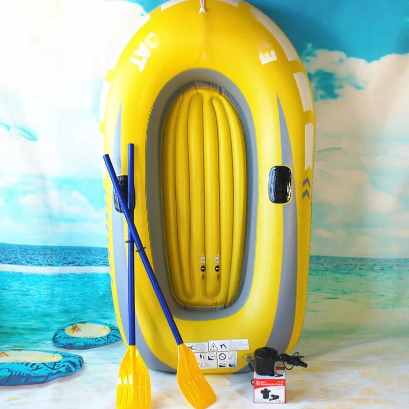 Bateau de pêche gonflable 2 personnes - Canoë kayak PVC épais pour rafting et navigation