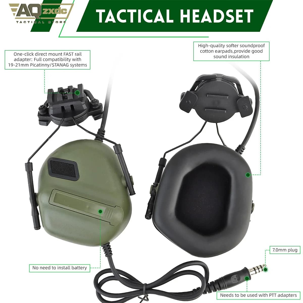 Casque tactique AQzxdc 4en1 avec casque - Équipement complet pour pêche en kayak et sports nautiques