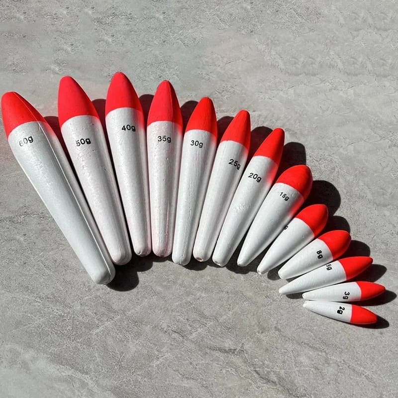 Lot de 5 flotteurs de pêche EVA pour mer et lancer, poids 2g à 50g, accessoires