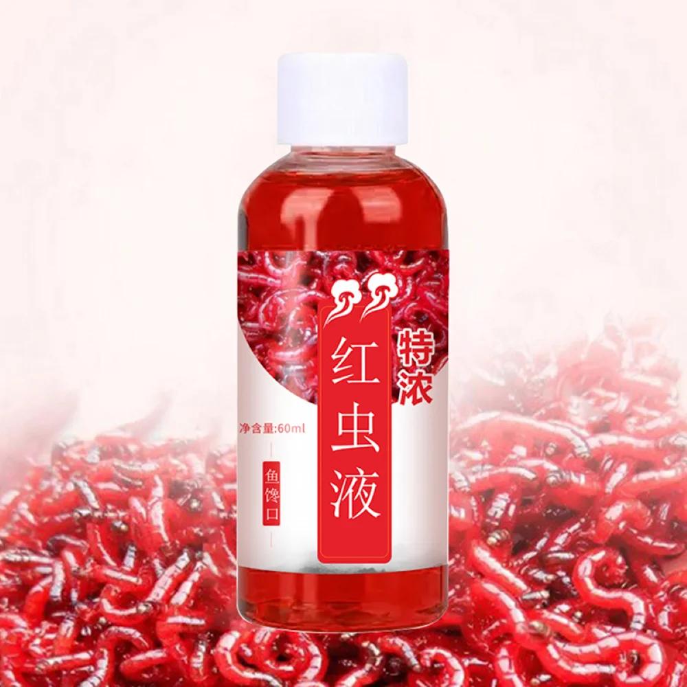 Attractant Liquide Vers de Sang 60ml - Concentré pour Perche et Silure - Appât Pêche Additif