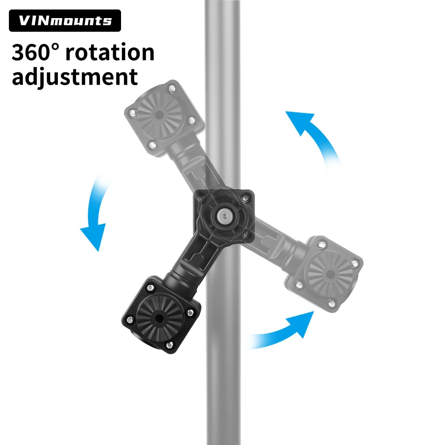 Support rotatif 360° VINmounts pour transducteur sondeur, compatible Garmin LiveScope LVS62