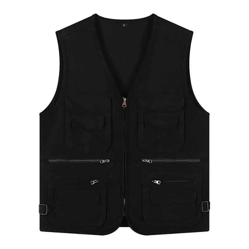Gilet sans manches pêche homme été 2024 avec 16 poches pour équipement et accessoires