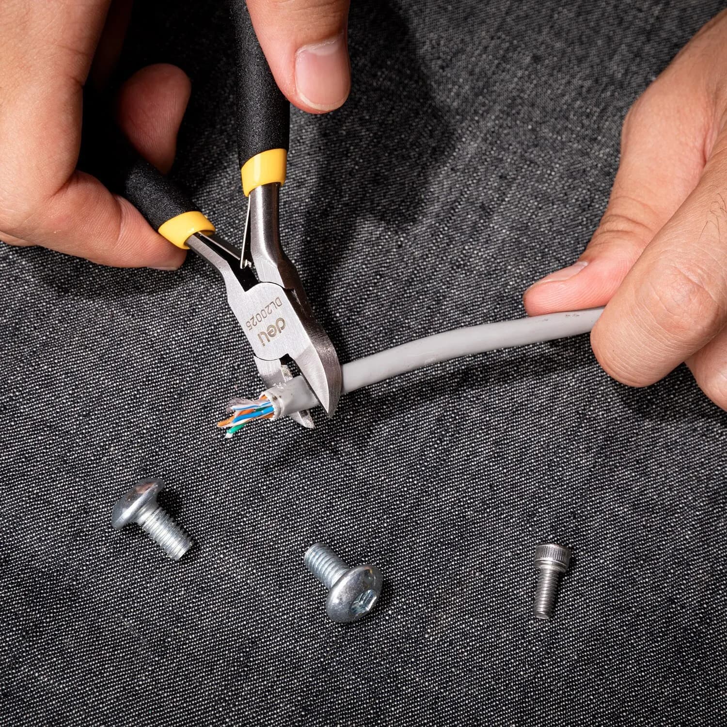 Pince coupante diagonale universelle 4.5 pouces DeLi - Outil multifonction pour électricien et bricolage