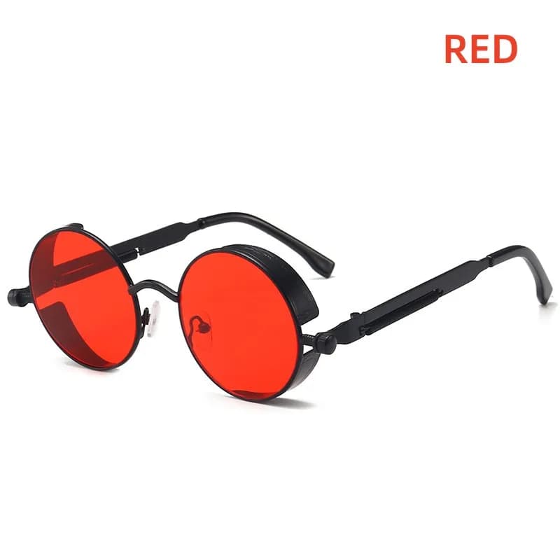 Lunettes de soleil rétro steampunk unisexe fashion pour pêche et outdoor protection UV style vintage tendance homme femme