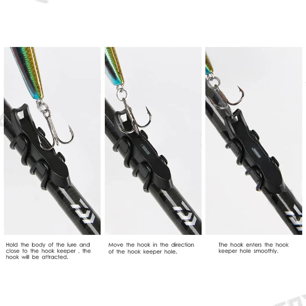 Porte-leurres magnétique 1-5 pièces sécurité canne à pêche support appâts accessoire pêche
