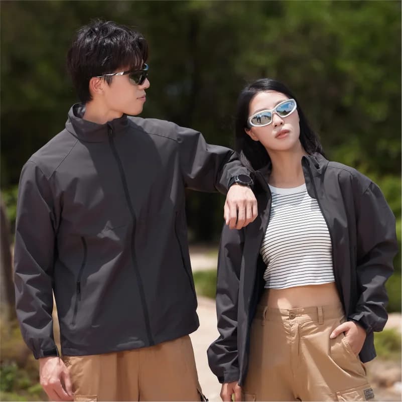 Veste imperméable personnalisable pour pêche - Coupe-vent anti-statique avec logo entreprise