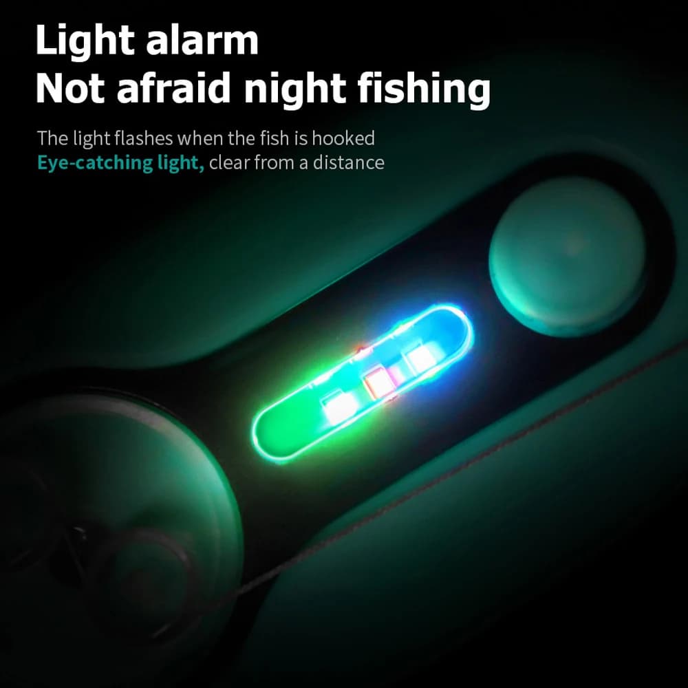 Alarme électronique de touche avec lumière - buzzer son et lumière pour pêche carpe en mer