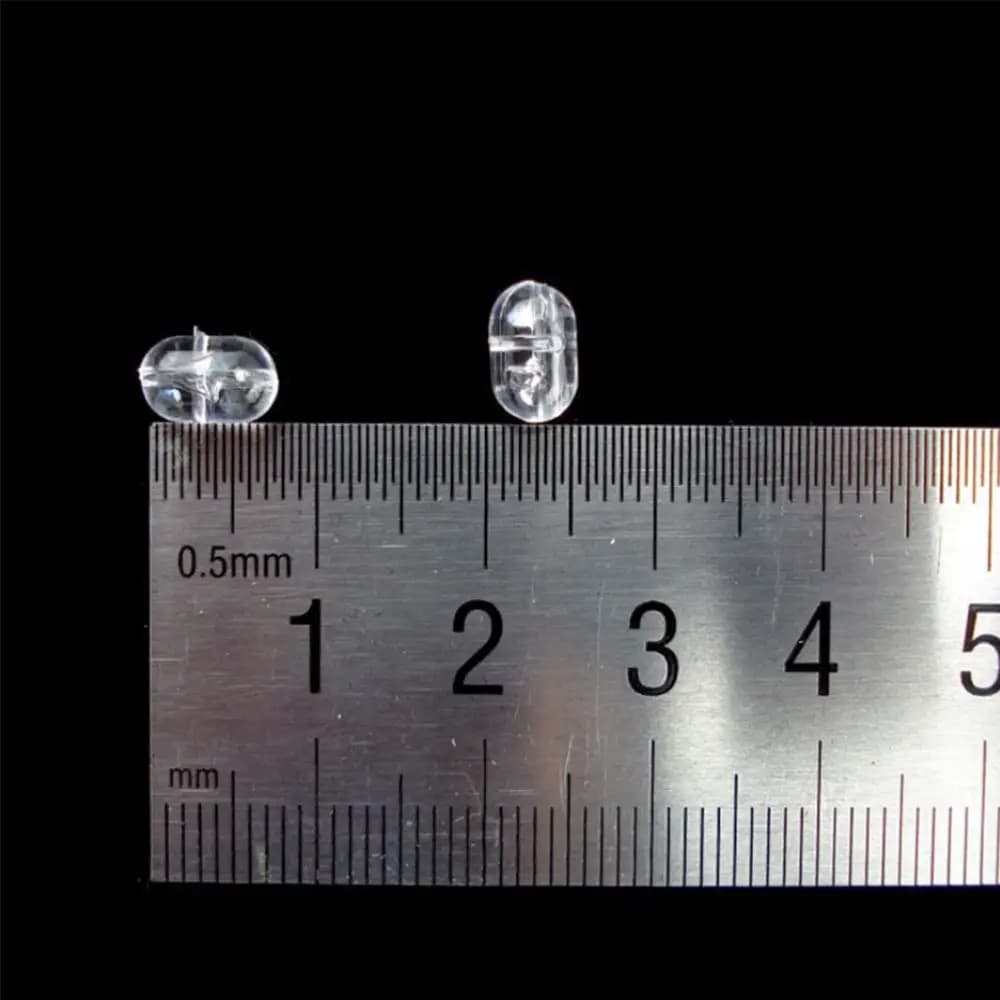 Perles de pêche doubles perles flottantes 100 pièces 47mm 50mm stoppers transparents perçables