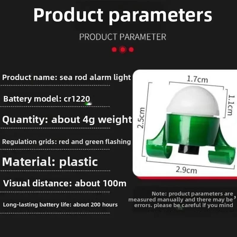 Alarme de pêche lumineuse étanche pour pêche de nuit - Signal lumineux intelligent pour pêcheurs