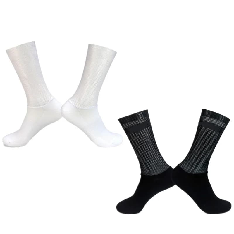 Chaussettes aérodynamiques Team Socks Pro avec silicone anti-dérapant pour cyclisme et running