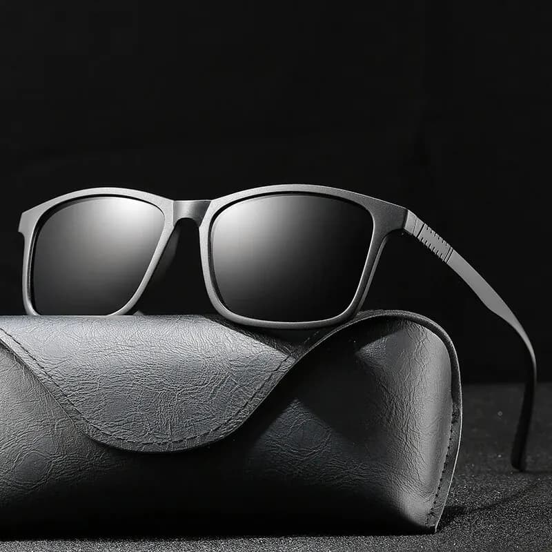 Lunettes de pêche vintage carrées ultra-légères pour hommes conduite et pêche design luxe