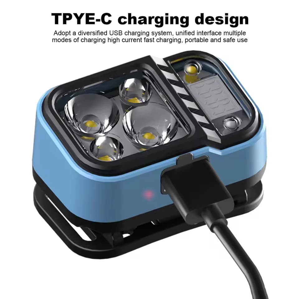 Lampe frontale longue durée Nextorch rechargeable pêche - Éclairage frontal puissant casque