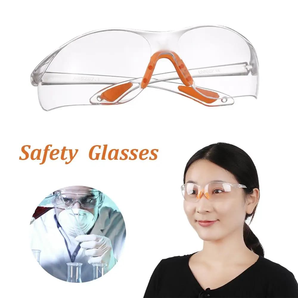 Lunettes de sécurité transparentes anti-poussière - protection unisexe pour travaux et bricolage
