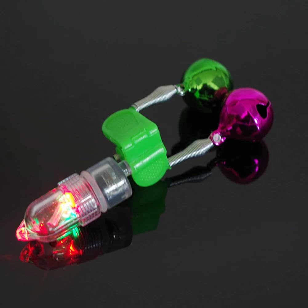 Lumière LED intelligente pour canne à pêche nocturne avec capteur d'alarme de touche - Accessoire pêche