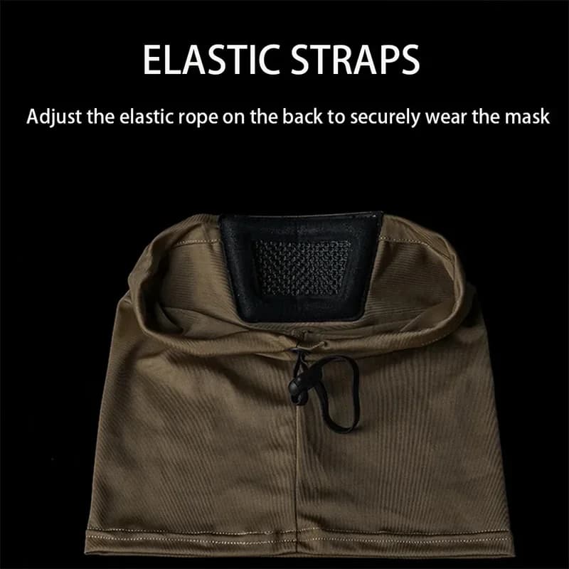 Masque chevalier pliable protection - Demi-face mesh pêche sport outdoor respirant