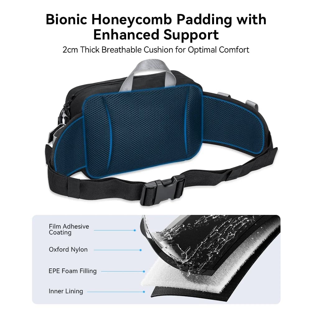 Sac ceinture KastKing étanche pour rangement leurres - Banane pêche ajustable homme outdoor