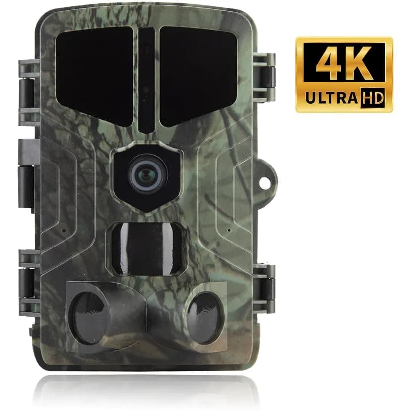 Caméra de chasse SunTekCam 50MP 4K vision nocturne IP66 étanche piège photo 0.2s déclenchement rapide