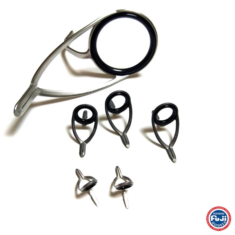 Anneau Fuji KW double pied casting/spinning - Haute qualité pour montage et réparation canne pêche
