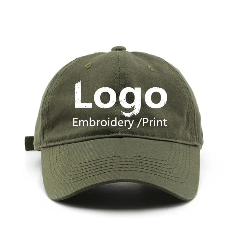 Casquette dad hat coton pêche personnalisable - Logo brodé pêcheur sportif été ultra douce
