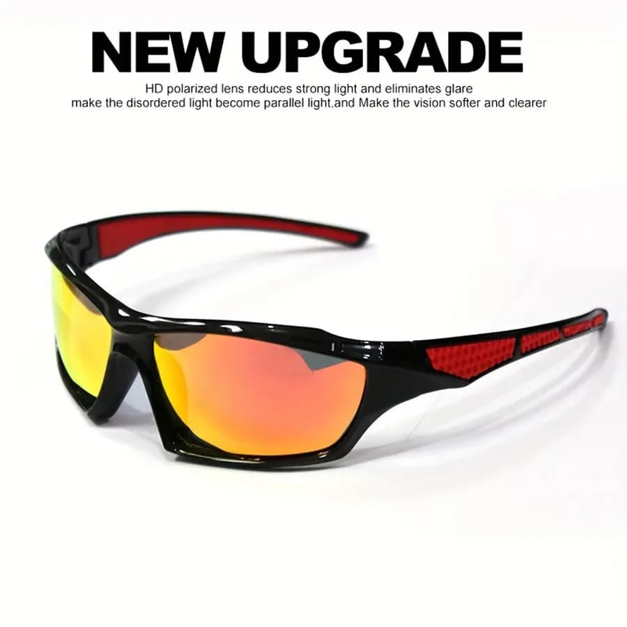 Lunettes de sport mode polarisées UV - Cadre rond métal personnalisable pour hommes et femmes - Protection UV400