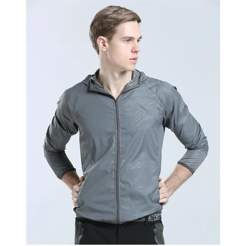 Veste pluie camping imperméable homme femme pêche chasse séchage rapide protection sol poches