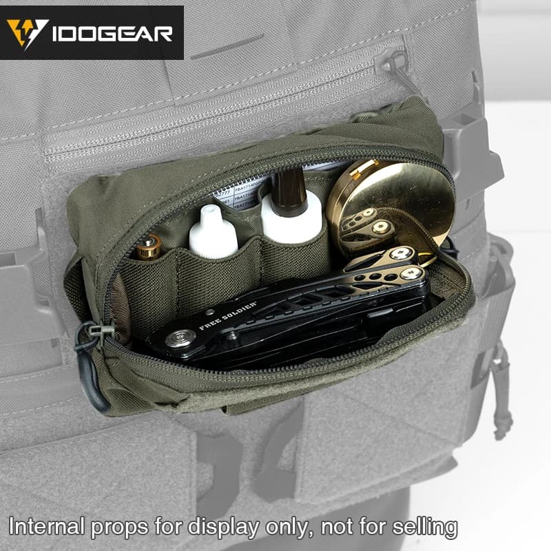 Poche rangement admin tactique IDOGEAR MOLLE sac pêche ceinture multi-usage zippé
