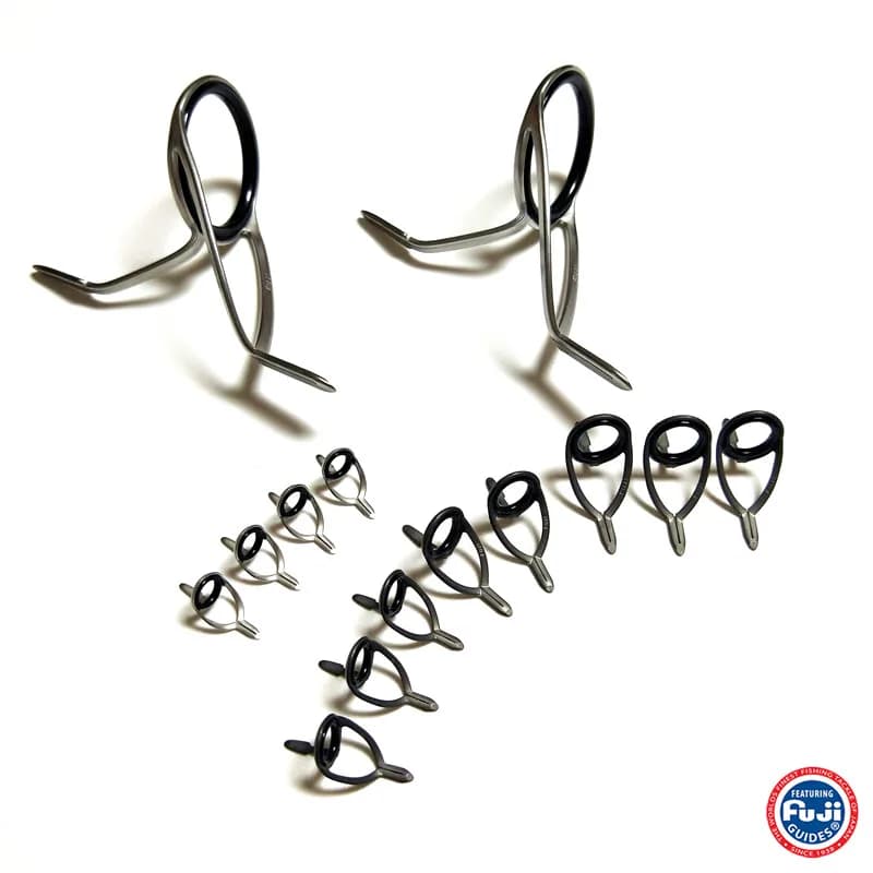 Anneau Fuji KW double pied casting/spinning - Haute qualité pour montage et réparation canne pêche