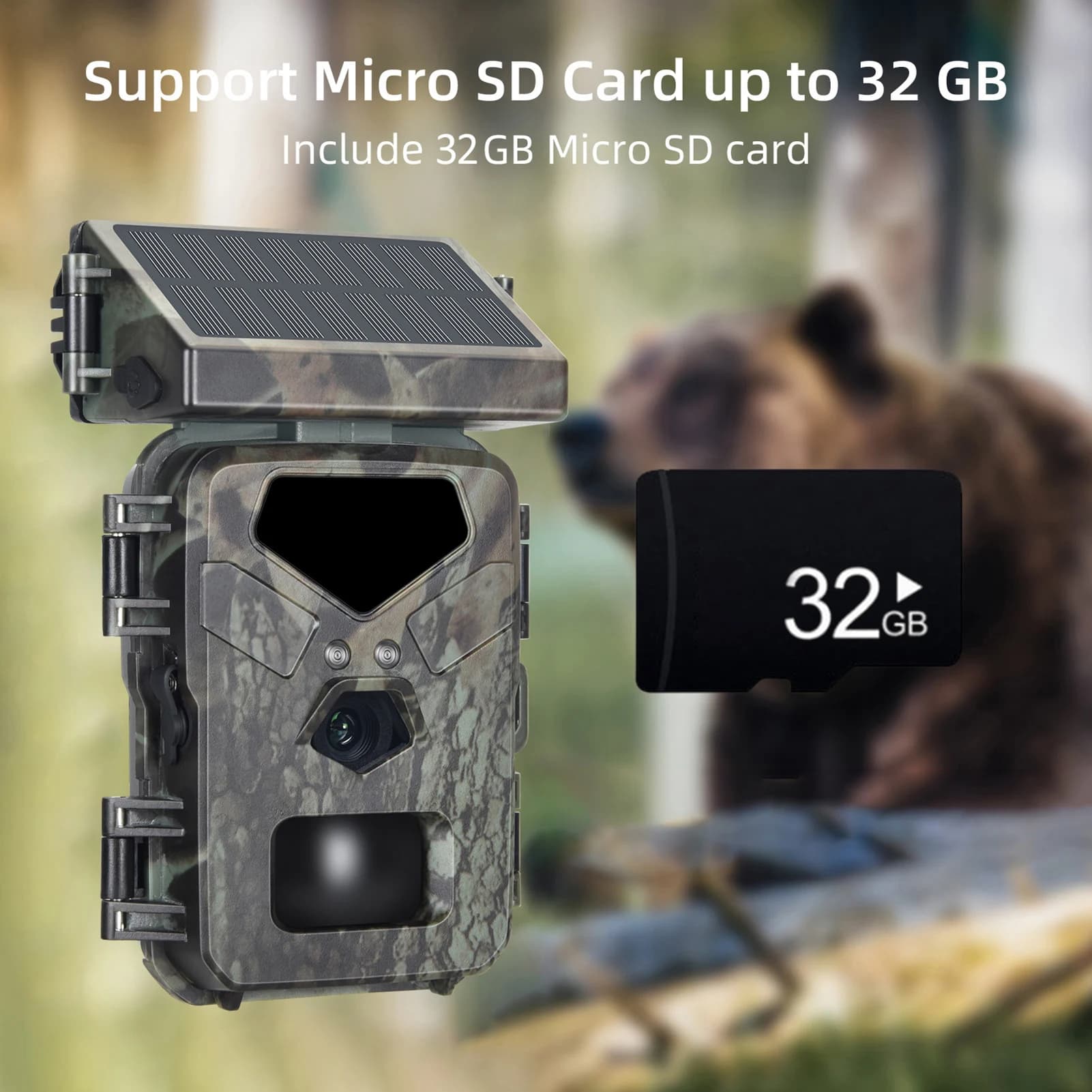 Caméra de chasse polyvalente 20MP avec déclenchement 0.3s - Vision nocturne et détection de mouvement